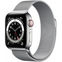 Apple Watch 6 GPS + Cellular 40mm Stainless Steel Milanese Loop, silver (M06U3EL/A)