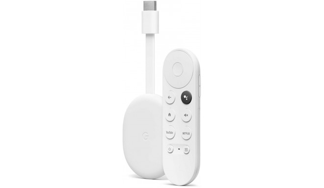 Google Chromecast 4K + Google TV, белый