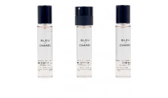 CHANEL BLEU eau de parfum vaporizador twist & spray 3 refills x 20 ml