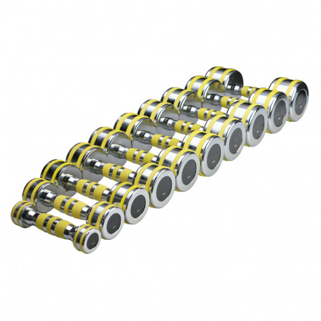 Hantel kroomist inSPORTline Yellsteel 10 kg