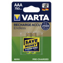 Varta rechargeable battery Endless 750mAH AAA Micro NiMH 10x2pcs