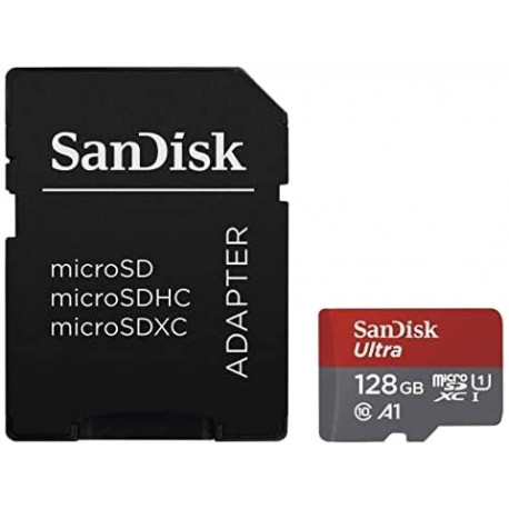 Sandisk карта памяти microSDXC 128GB Ultra 120MB/s A1 + адаптер