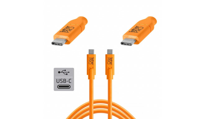 TetherPro cable USB-C - USB-C 3m, orange