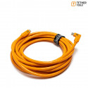 TetherPro USB-C to USB-C 4,6 m Right Angle | Orange