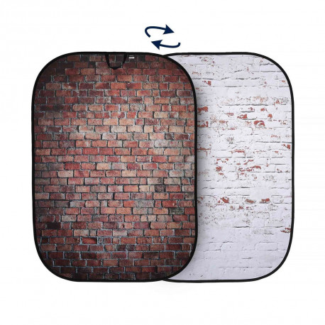 LASTOLITE Background 1.5 x 2.1m Classic Red-Distressed White Brick