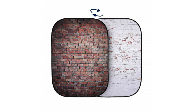Manfrotto Background 1.5x2.1m Classic Red-Distressed White Brick