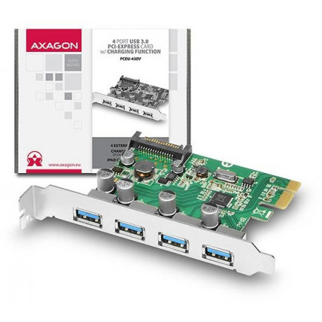 Axagon laienduskaart PCEU-430V 4xUSB