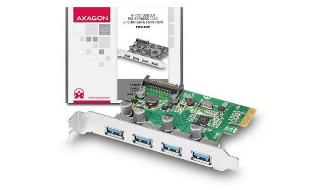Axagon PCIe карта расширения PCEU-430V 4xUSB