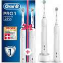 Braun Oral-B Pro 1 290 Duopack, electric toothbrush (white, incl. 2nd handpiece)
