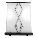 StudioKing Roll-Up Background Screen FB-150200FW 150x200 cm White