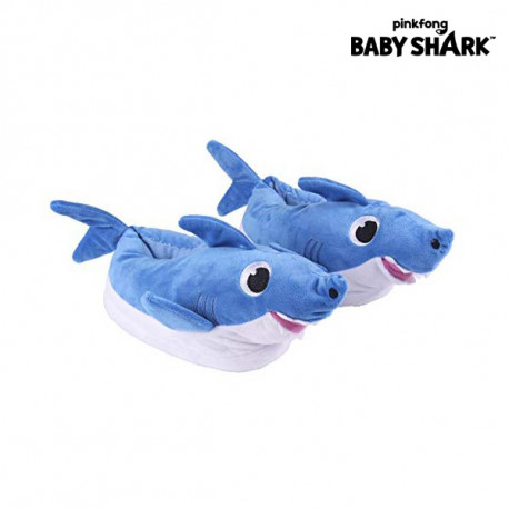 3D House Slippers Baby Shark Blue (23-24)