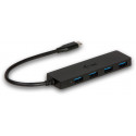 ec USB хаб 4-port Slim Passive USB-C, черный 