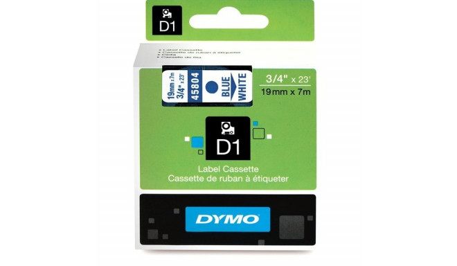 DYMO D1 lint 19 mm x 7 m / sinine valgel (45804 / S0720840)