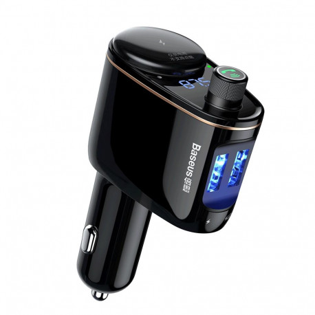 Baseus transmiter FM Locomotive Bluetooth MP3 car charger black