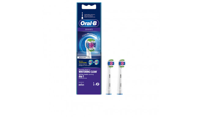 ORAL-B 3D WHITE WHITENING CLEAN cabezales 2 pz