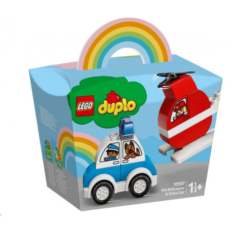 Blocks Fire Helicopter & Police Car