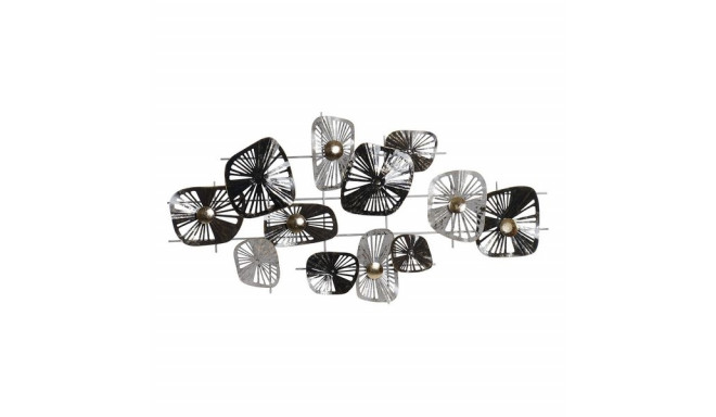 Wall Decoration DKD Home Decor Grey Metal Modern Flowers