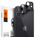 Tagakaamera kaitseklaas GLAStR Optik, Apple iPhone 12 mini, must, Spigen