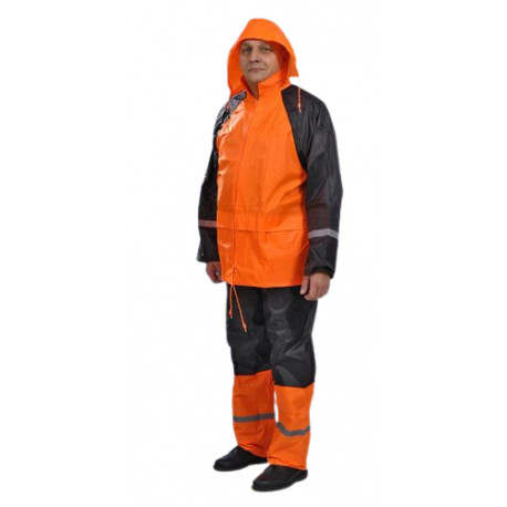 Sadeor vihmaülikond nailon PVC kihiga oranz XL