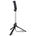 Setty käsistatiiv Selfie Stick + Tripod Stand, must