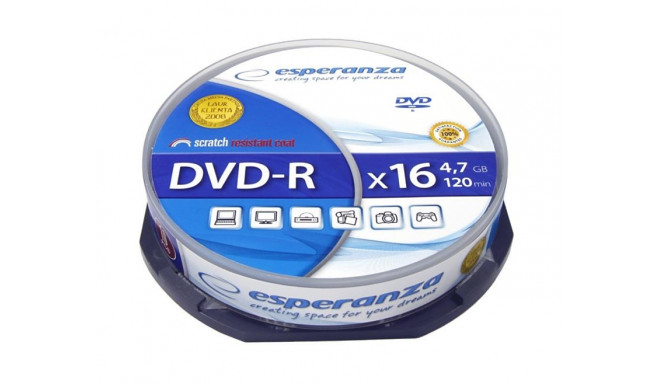 Esperanza 1111 blank DVD 4.7 GB DVD-R 10 pc(s)