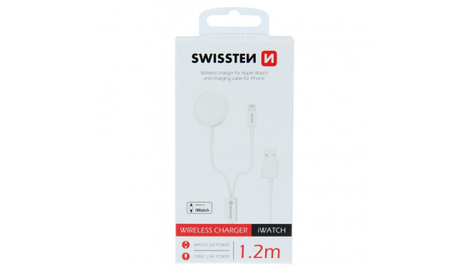  Swissten wireless charger 2in1 Apple iWatch/iPhone/iPad