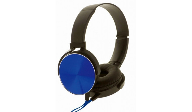 Stereo Headphones with m ic Rebeltec MONTANA BLU