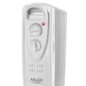 Adler AD 7807 electric space heater Oil electric space heater Indoor Grey 1500 W