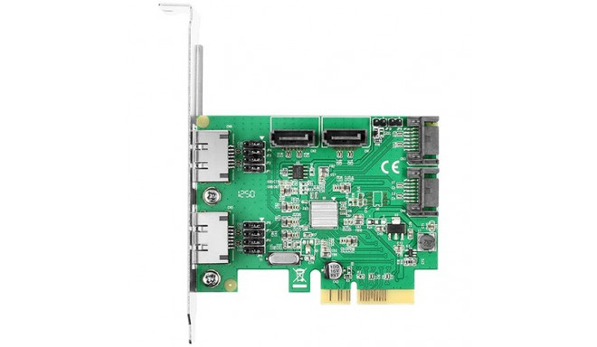 Axagon four-channel SATA III 2-Lane PCI-Express controller with a bandwidth of 10 Gb/s and RAID 0/1/