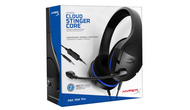 Kõrvaklapid+mikrofon Kingston HEADSET HYPERX CLOUD STINGER CORE HX-HSCSC-BK 3.5mm stereo 4-pin 1.3m