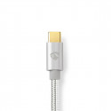 Nedis Apple Lightning kaabel 8-Pin isa - USB-C, 1.00m, Aluminium
