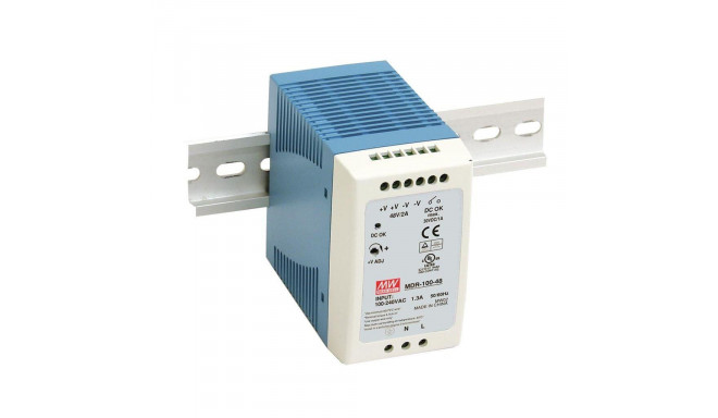 Mean Well MDR-100-12 Power supply: switched-mode; 90W; 12VDC; 12÷15VDC; 7.5A; 85÷264VAC