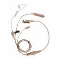 Hytera EAN21 3-wire Surveillance Earpiece with Transparent Acoustic Tube for X1/PD6