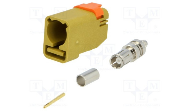 Plug;FAKRA II SMB;female;straight;RG174,RG316;crimped;yellow