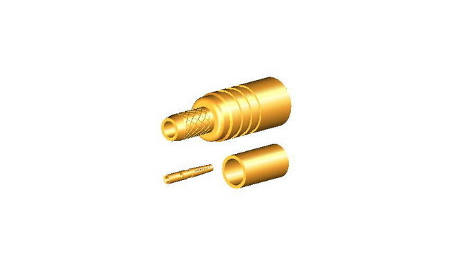 MMCX jack straight crimp for cable RG174/316