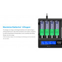 XTAR-VC8 LCD laadija 8-le Li-ion/ Ni-MH akudele