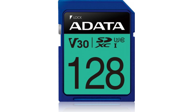 ADATA Premier Pro 128GB SDXC memory card (UHS-I (U3), Class 10, V30)