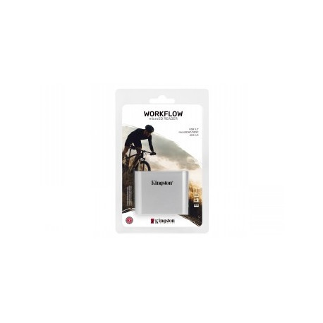 KINGSTON USB3.2 GEN1 WORKFLOW DUAL-SLOT MICROSDHC/SDXC UHS-II CARD READER