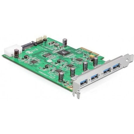 DeLOCK PCIe x4> 4x USB 3.0-A 89325