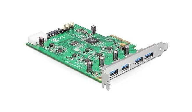 DeLOCK PCIe x4> 4x USB 3.0-A 89325