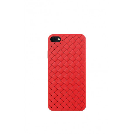 Devia Woven Pattern Design Soft Case iPhone SE2 red