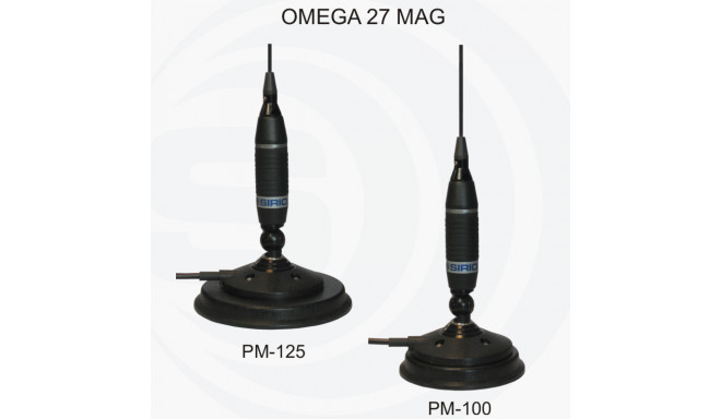 Sirio OMEGA 27 MAG magnetic antenna 945mm,  3,6m cable with UHF plug