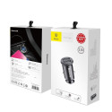 Baseus CCALL-ML01 Car charger Grain 2 x USB 3.1A Black
