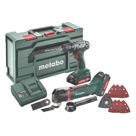 18V Combo: akutrell BS 18 + akuga multitööriist MT 18 LTX, Metabo