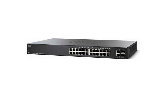 Cisco SG250X-24P Managed L2/L3 Gigabit Ethernet (10/100/1000) Power over Ethernet (PoE) 1U Black