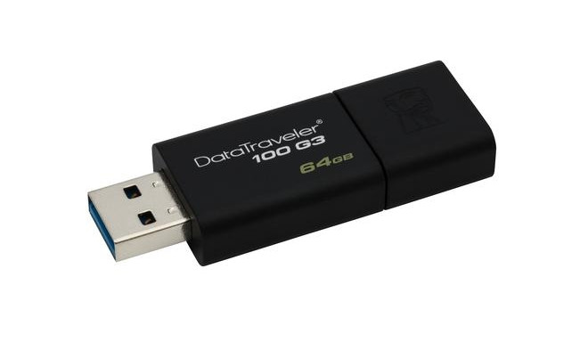 Kingston Technology DataTraveler 100 G3 USB flash drive 64 GB USB Type-A 3.2 Gen 1 (3.1 Gen 1) Black