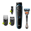 Braun Beard Trimmer BT3240 Men Beard Trimmer & Hair Clipper, 39 Length Settings, Black/Blue