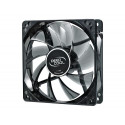 120 mm case ventilation fan,  "Wind Blade 120", transparent, hydro bearing,4 LED&#039;s de