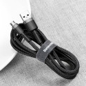 Baseus Cafule cable USB - microUSB 2,0 m 1,5A gray-black