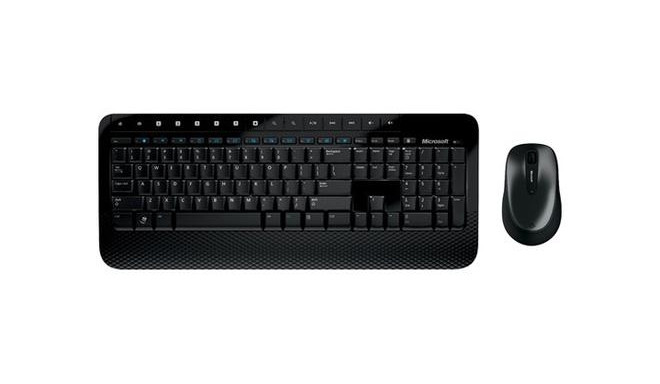 Microsoft Wireless Desktop 2000 keyboard Mouse included RF Wireless Czech Black